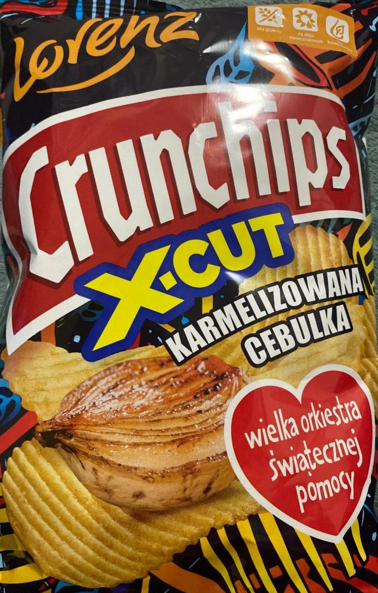Фото - Картопляні чіпси цибуля Crunchips X-Cut Lorenz