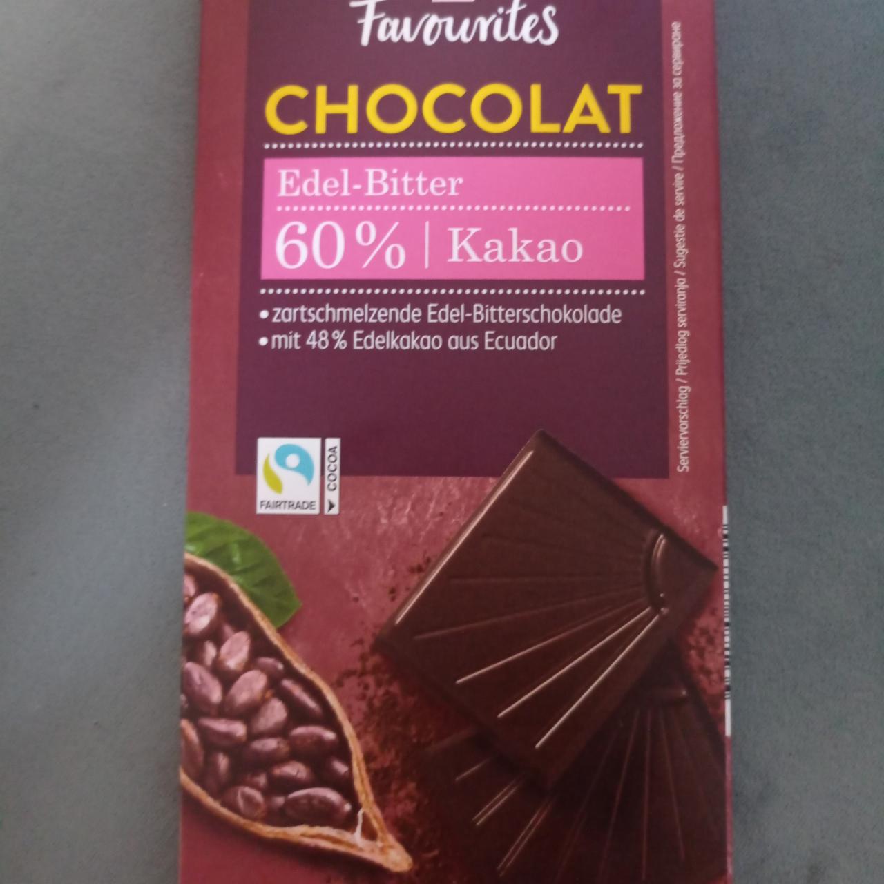 Фото - Шоколад чорний 60% Chocolat Favourites