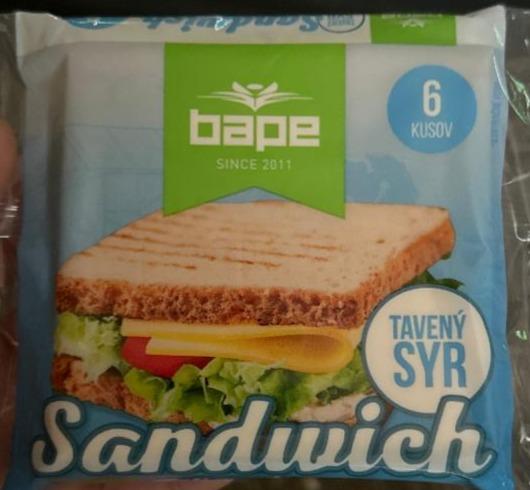 Фото - Сир тостовий Sandwich Bape