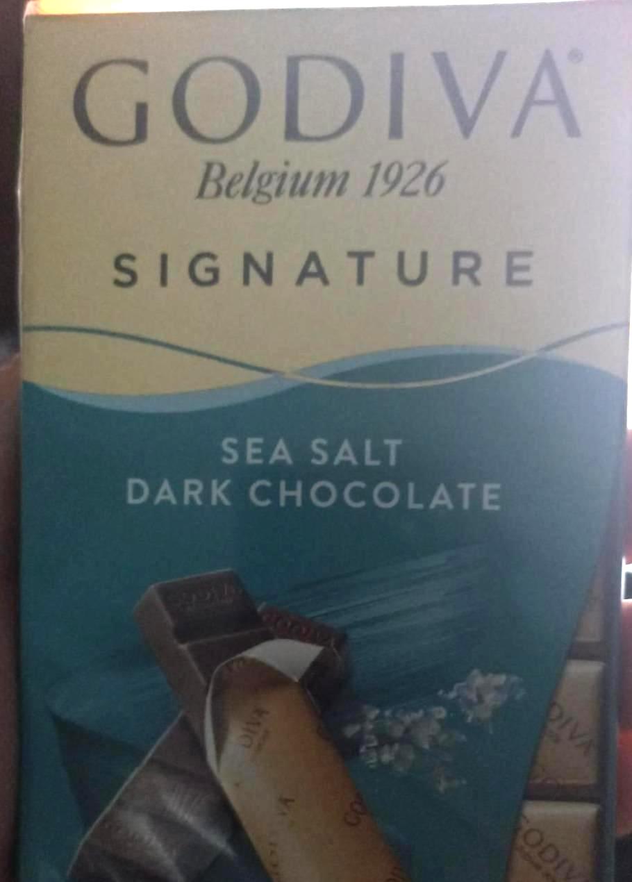 Фото - Шоколад чорний з морською сіллю Sea Salt Dark Chocolate Godiva