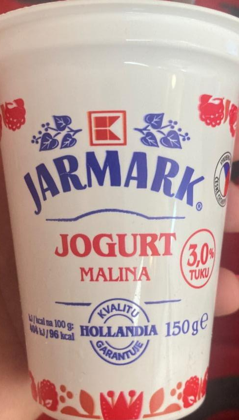 Фото - Йогурт 3% Малина K-Jarmark