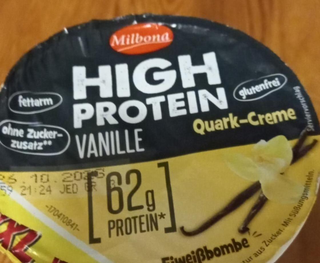 Фото - Йогурт протеїновий ванільний Vanille High Protein Milbona