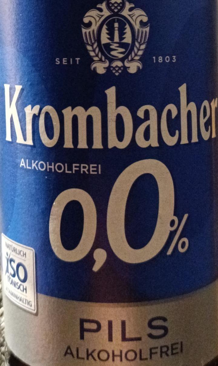 Фото - Krombacher alkoholfrei 0,0 % Krombacher