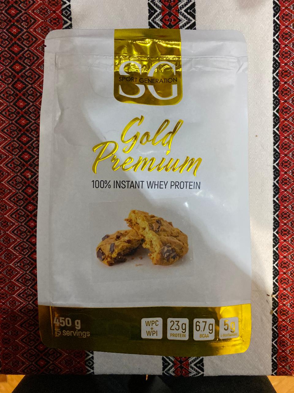 Фото - Протеїн 100% зі смаком шоколадного печива Whey Protein Gold Premium Sport Generation
