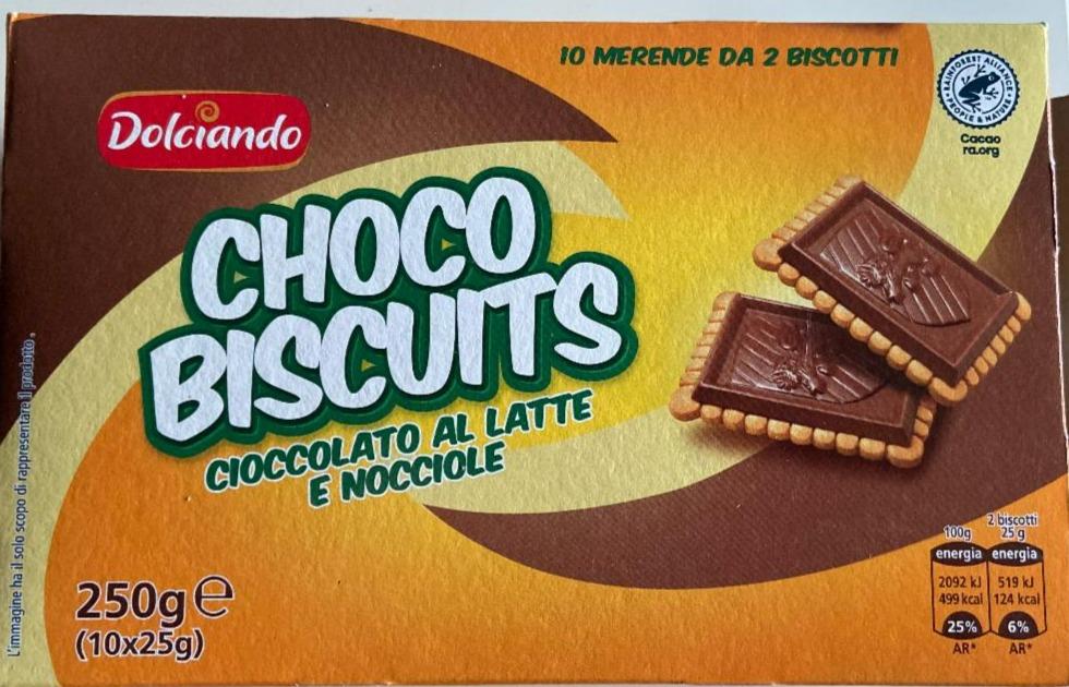 Фото - Печиво з молочним шоколадом Choco Biscuits Dolciando