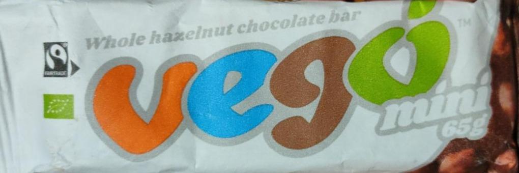 Фото - Горіховий шоколадний батончик Vego