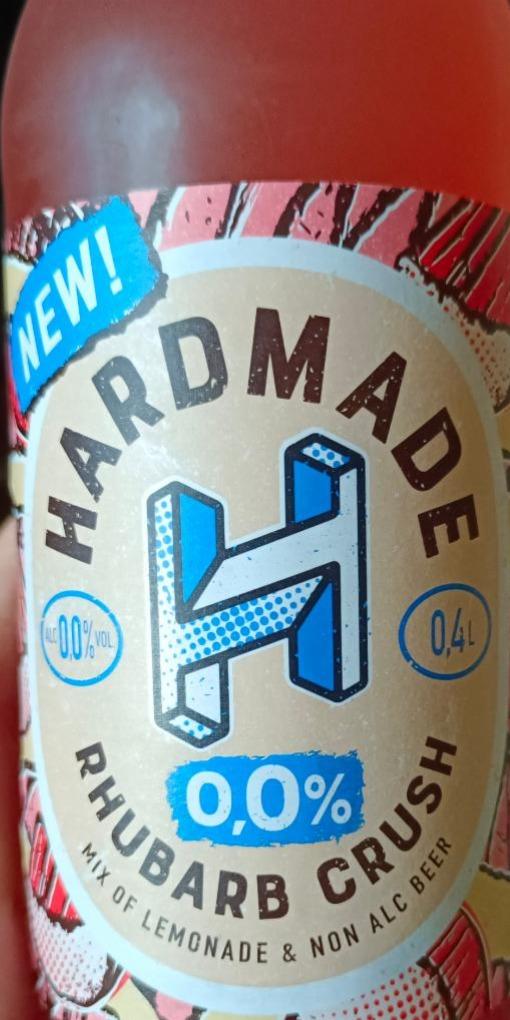 Фото - Безалкогольне пиво Hardmade Rhubarb Crush зі смаком лимонаду, лимона та ревеню Hardmade