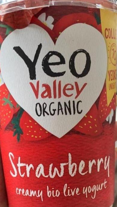 Фото - Органічний йогурт Полуниця Yeo valley
