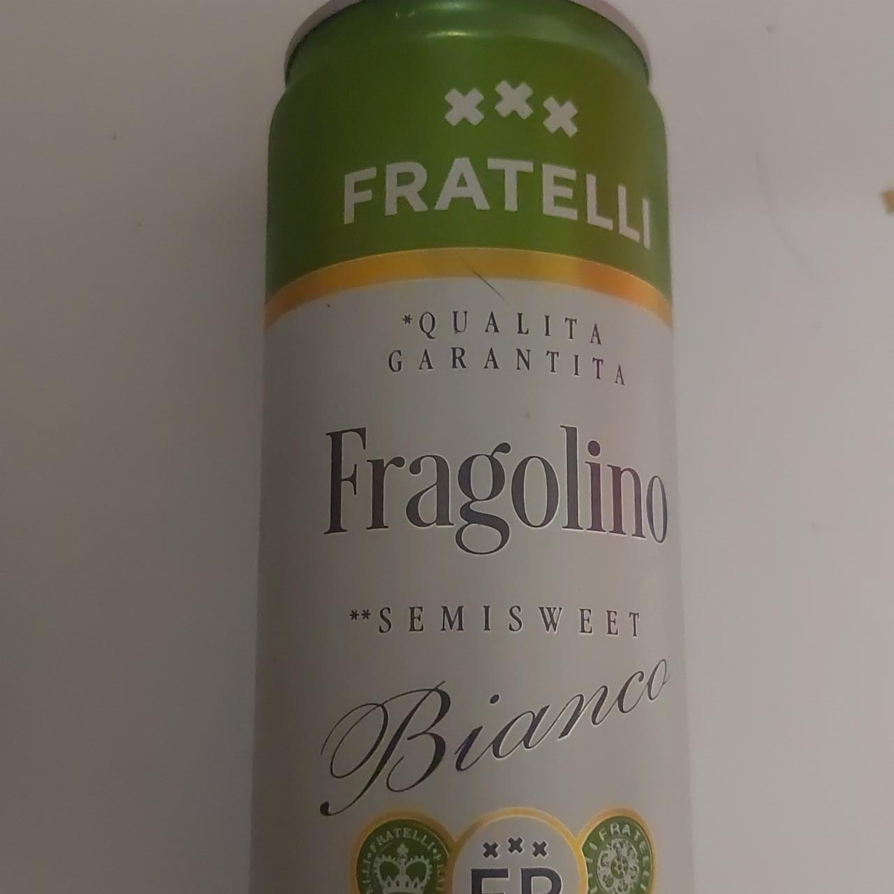 Фото - Fratelli Fragolino Bianco Напій винний слабоалкогольний напівсолодкий білий Fratelli