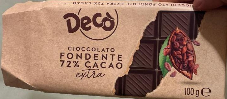 Фото - Шоколад екстра темний 72% Deco