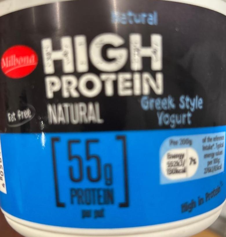 Фото - High protein Greek style fat free yoghurt Milbona