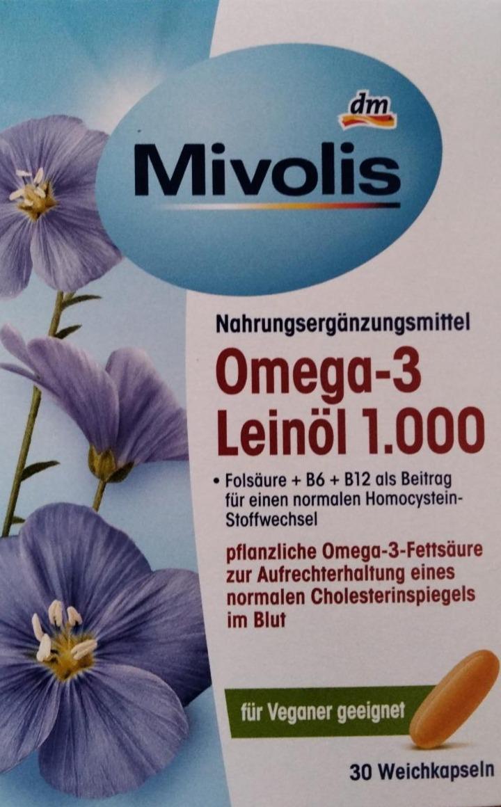 Фото - Kapsle se lněným olejem a omega-3 mastnými kyselinami Mivolis