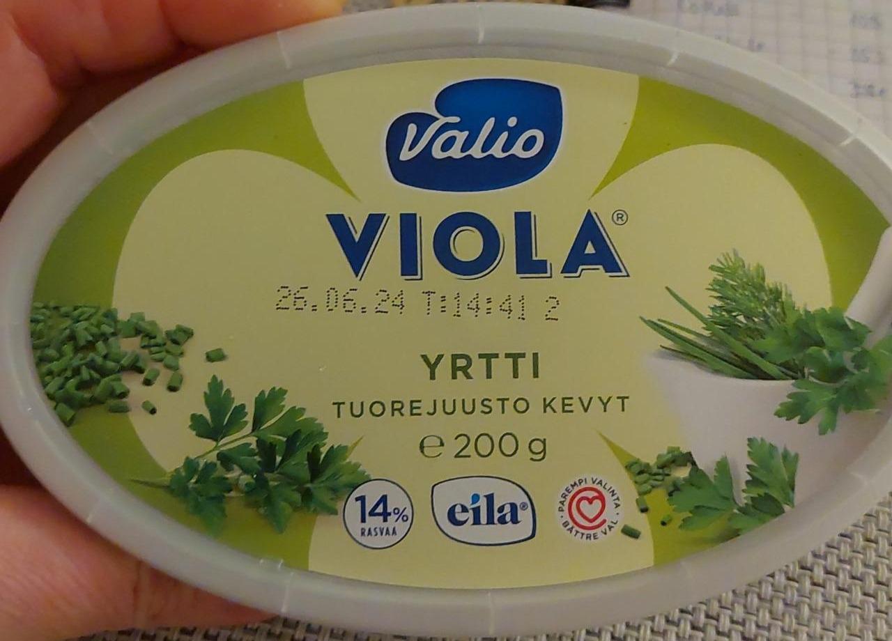 Фото - Viola light herb cream cheese Valio