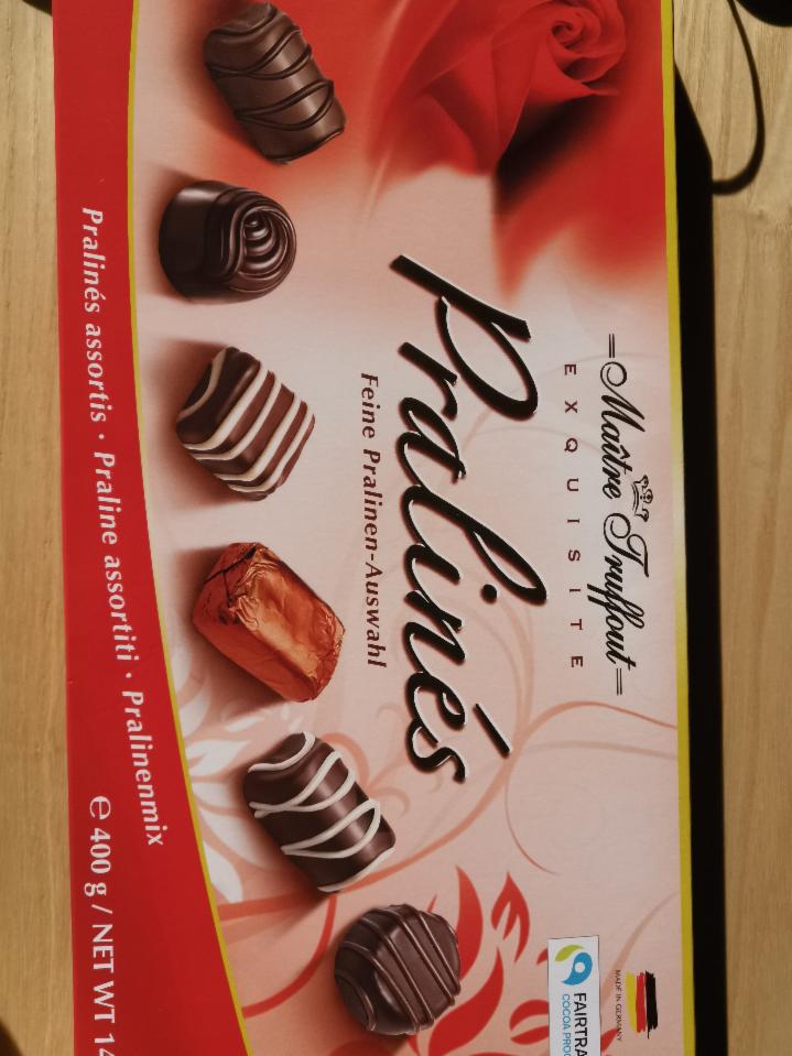 Фото - Шоколадні цукерки Maitre Truffout Exquisite Pralines з праліне