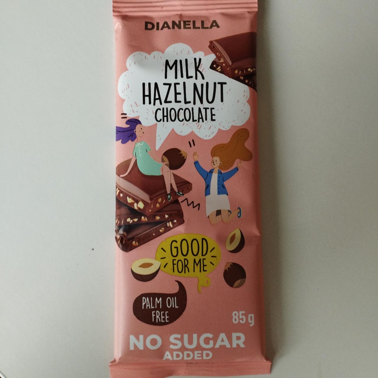 Фото - Шоколад молочний з горіхом Milk Hazelnut Chocolate Dianella