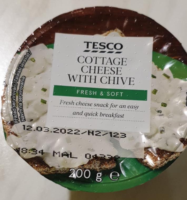 Фото - Сир кисломолочний з зеленою цибулею Cottage Cheese Tesco