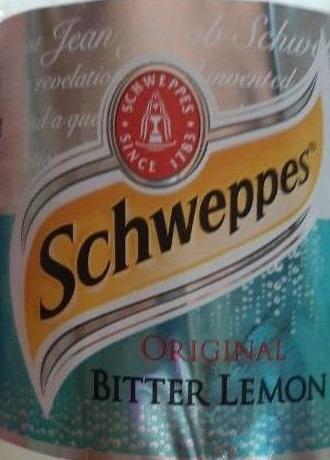 Фото - Напій сильногазований зі смаком лимон Original Bitter Lemon Schweppes Швепс