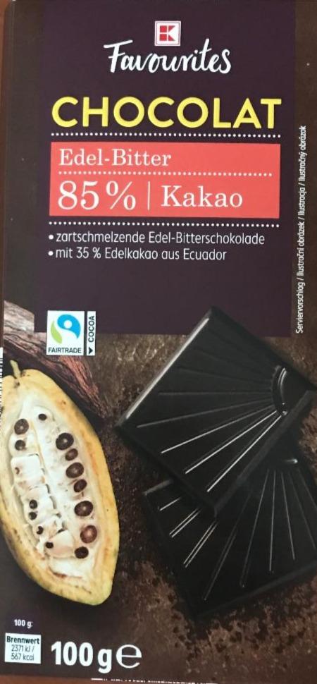 Фото - Шоколад чорний 85% Edel-Bitter Chocolat Kaufland