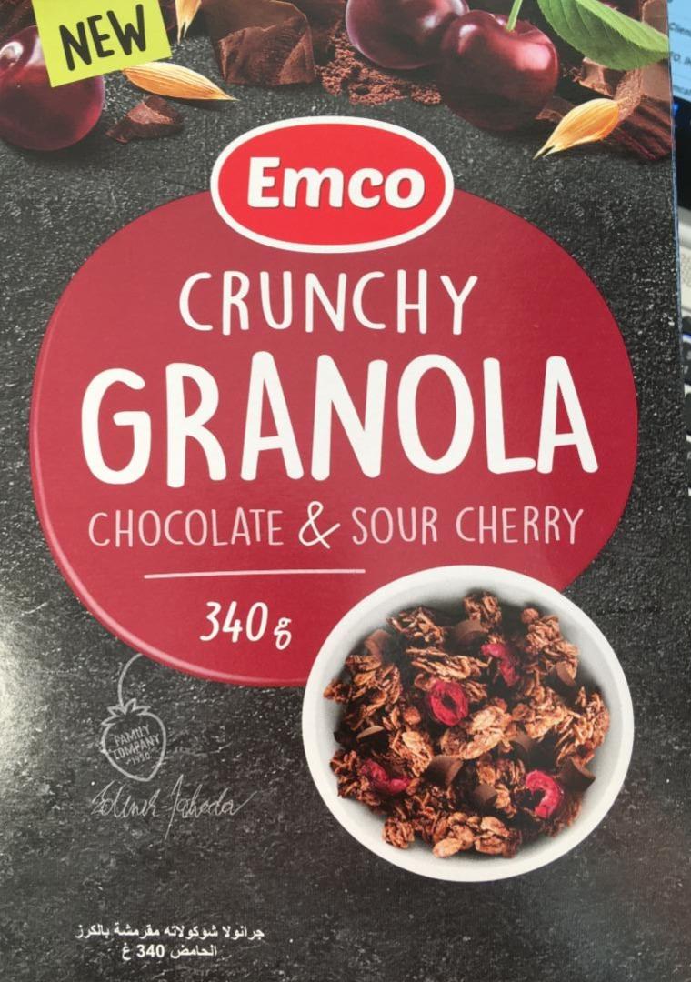 Фото - Crunchy Granola Chocolate & Sour cherry Emco