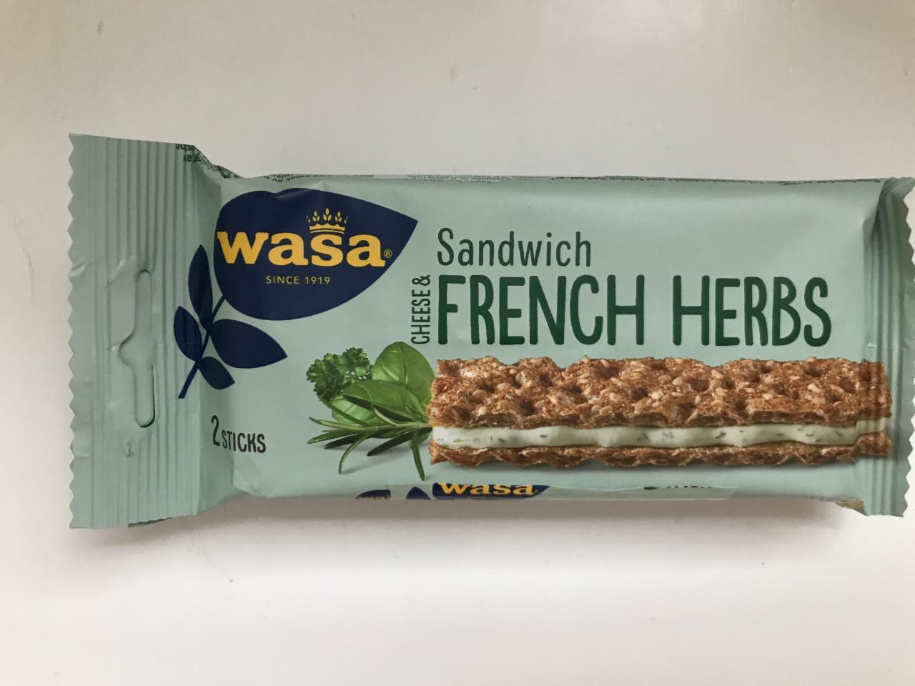 Фото - Сендвіч з начинкою Sandwich French Herbs Wasa