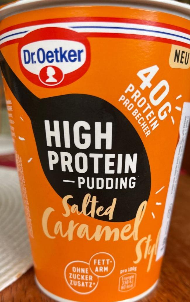 Фото - Йогурт 1.4% High Protein Pudding Salted Caramel Dr. Oetker
