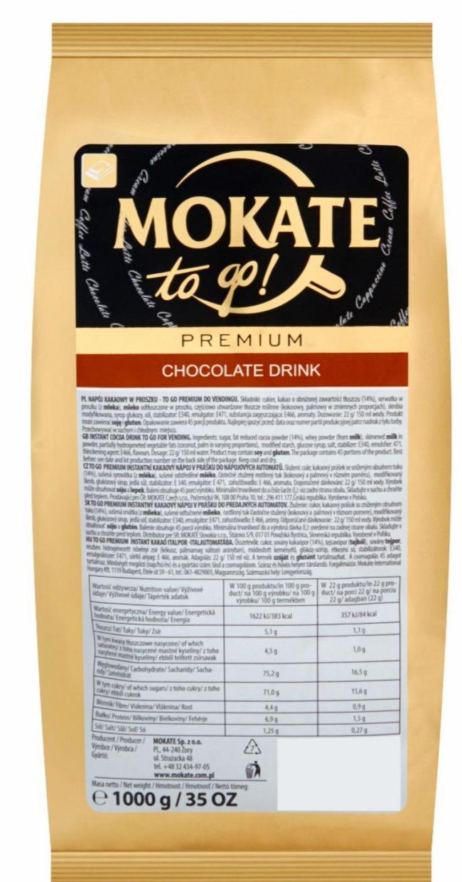 Фото - Mokate To Go! Premium Chocolate Drink