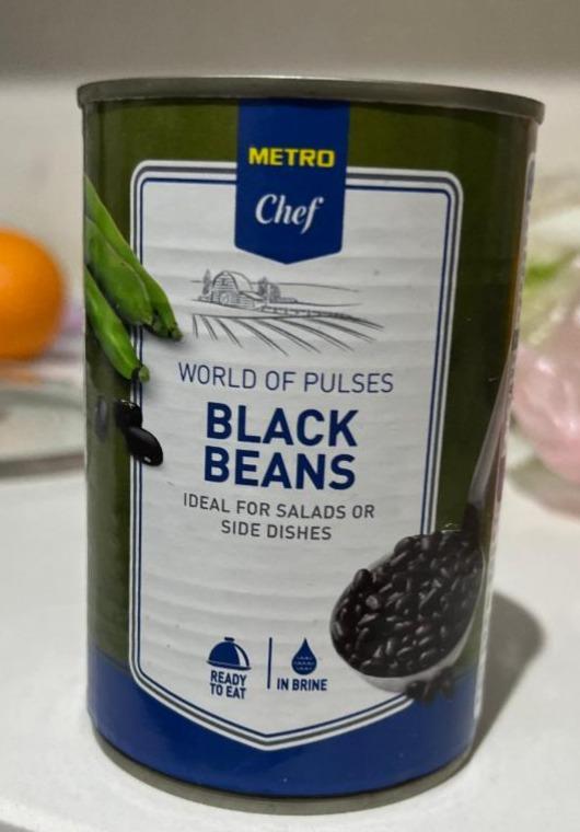 Фото - Квасоля чорна Black Beans Metro Chef