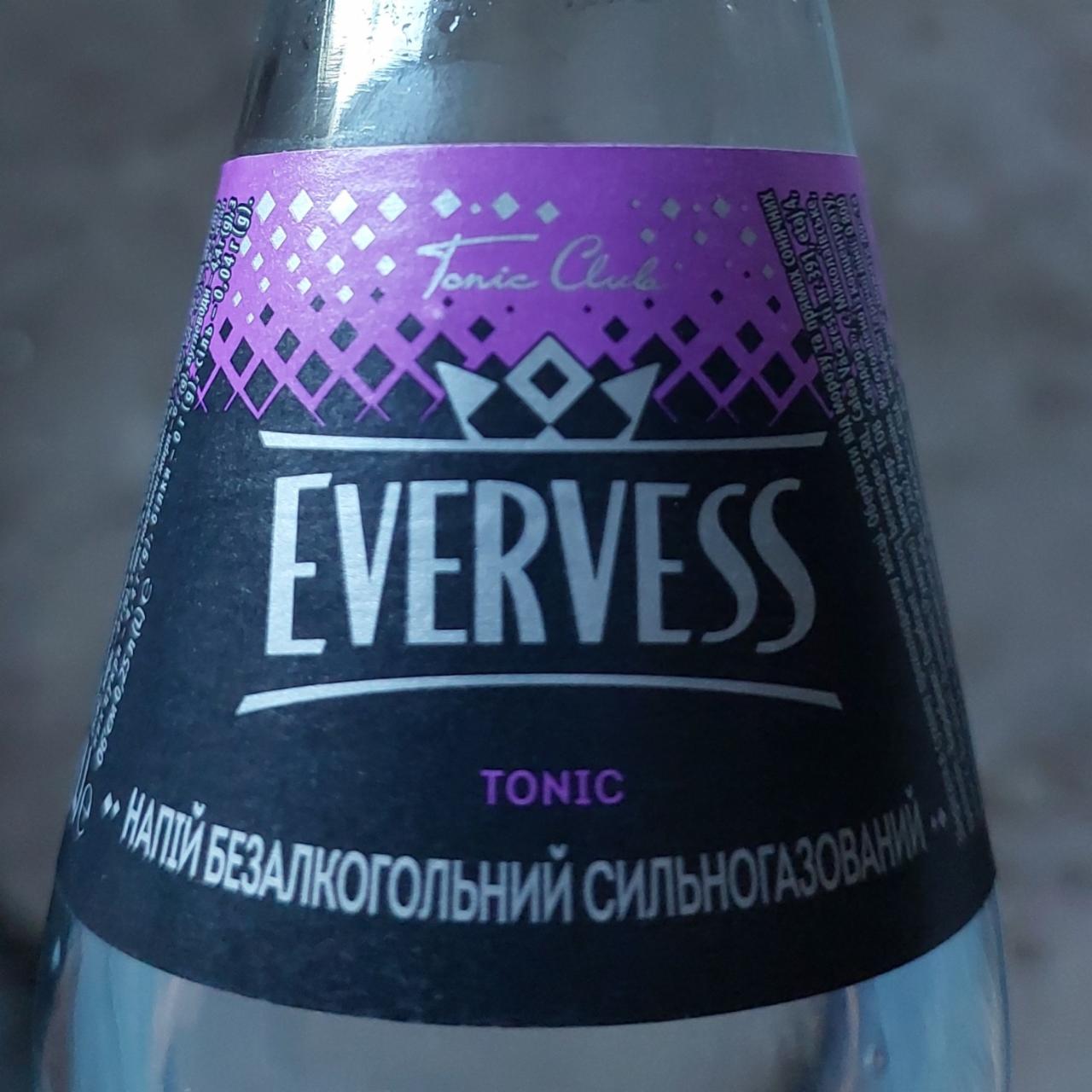 Фото - Напій безалкогольний сильногазований на ароматизаторах Тонік Evervess