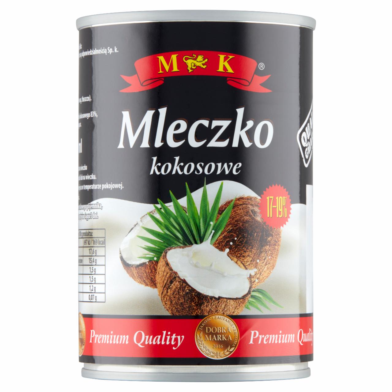 Фото - Молоко кокосовое Mleczko Kokosowe M&K