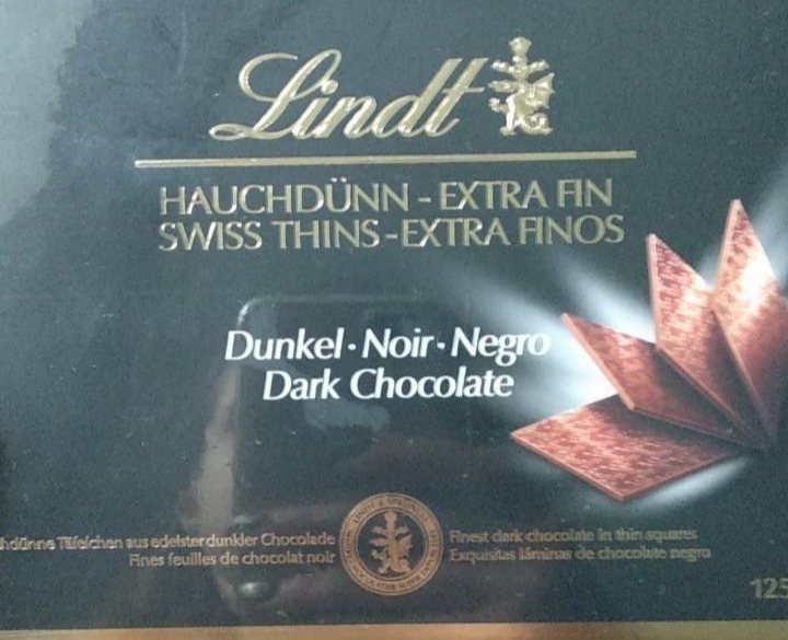 Фото - Шоколад гіркий тонкі пластинки Lindt