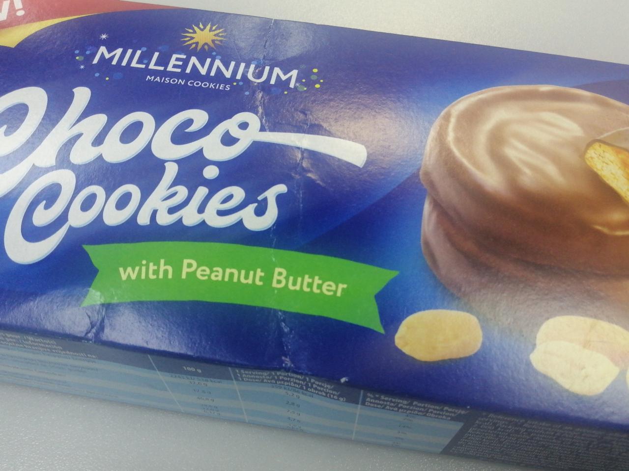 Фото - Печиво у молочному шоколаді з арахісовим маслом Choco Cookies Millennium