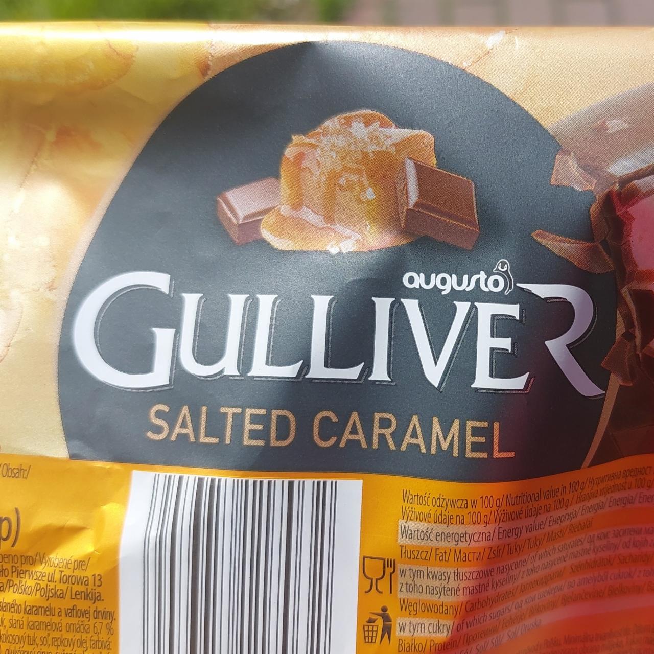 Фото - Морозиво зі смаком карамелі в молочному шоколаді Salted Caramel Gulliver Augusto