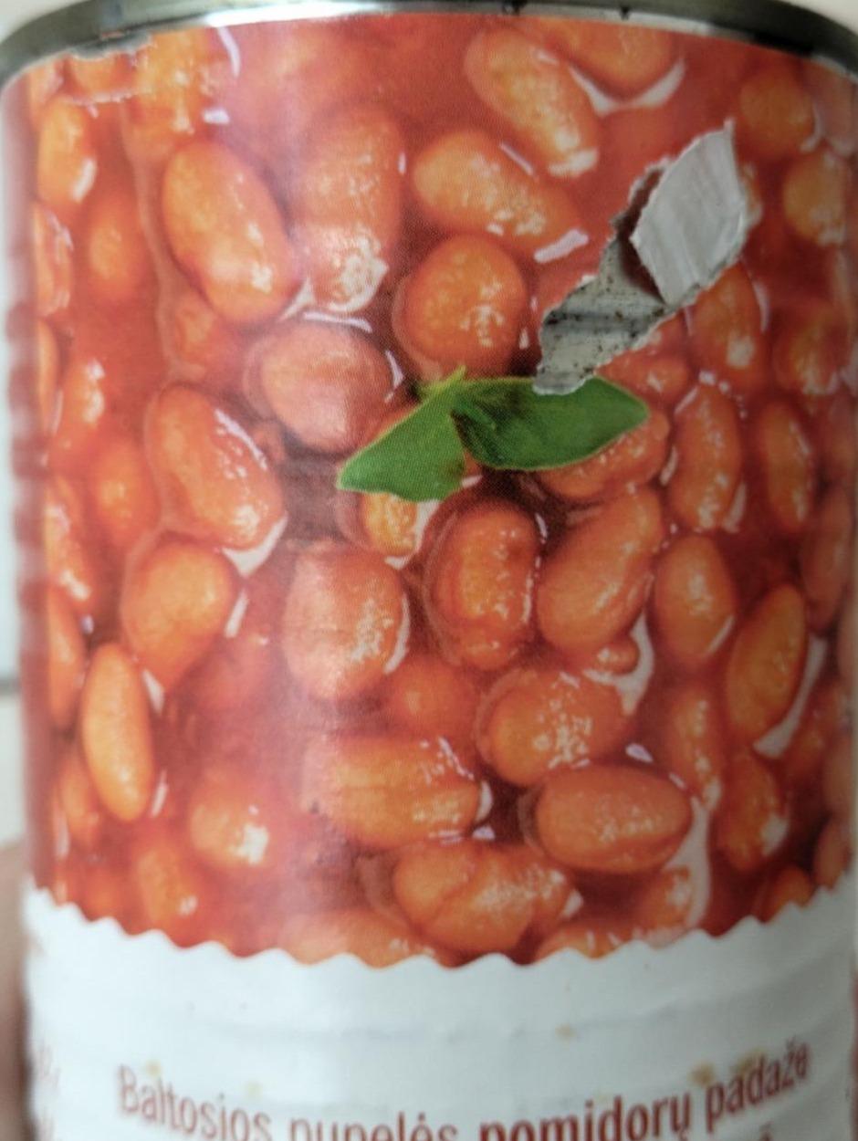 Фото - White beans canned in tomato sauce Lidl