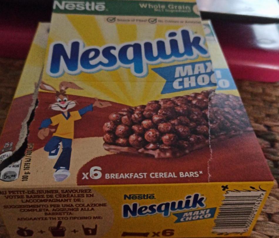 Фото - Зернові батончики Maxi Choco Nestlé Nesquik