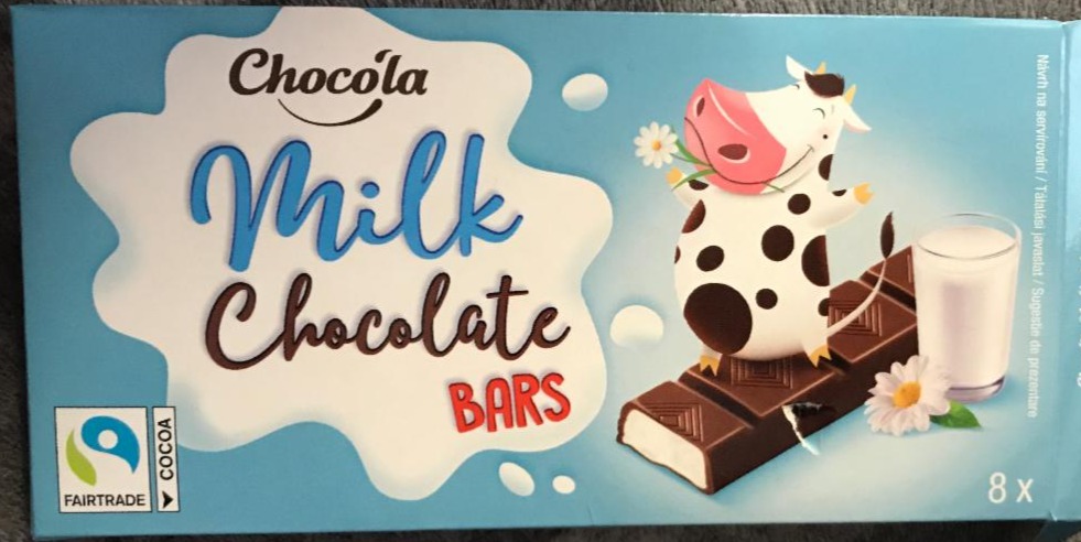 Фото - Шоколад молочний в плитках Chocola