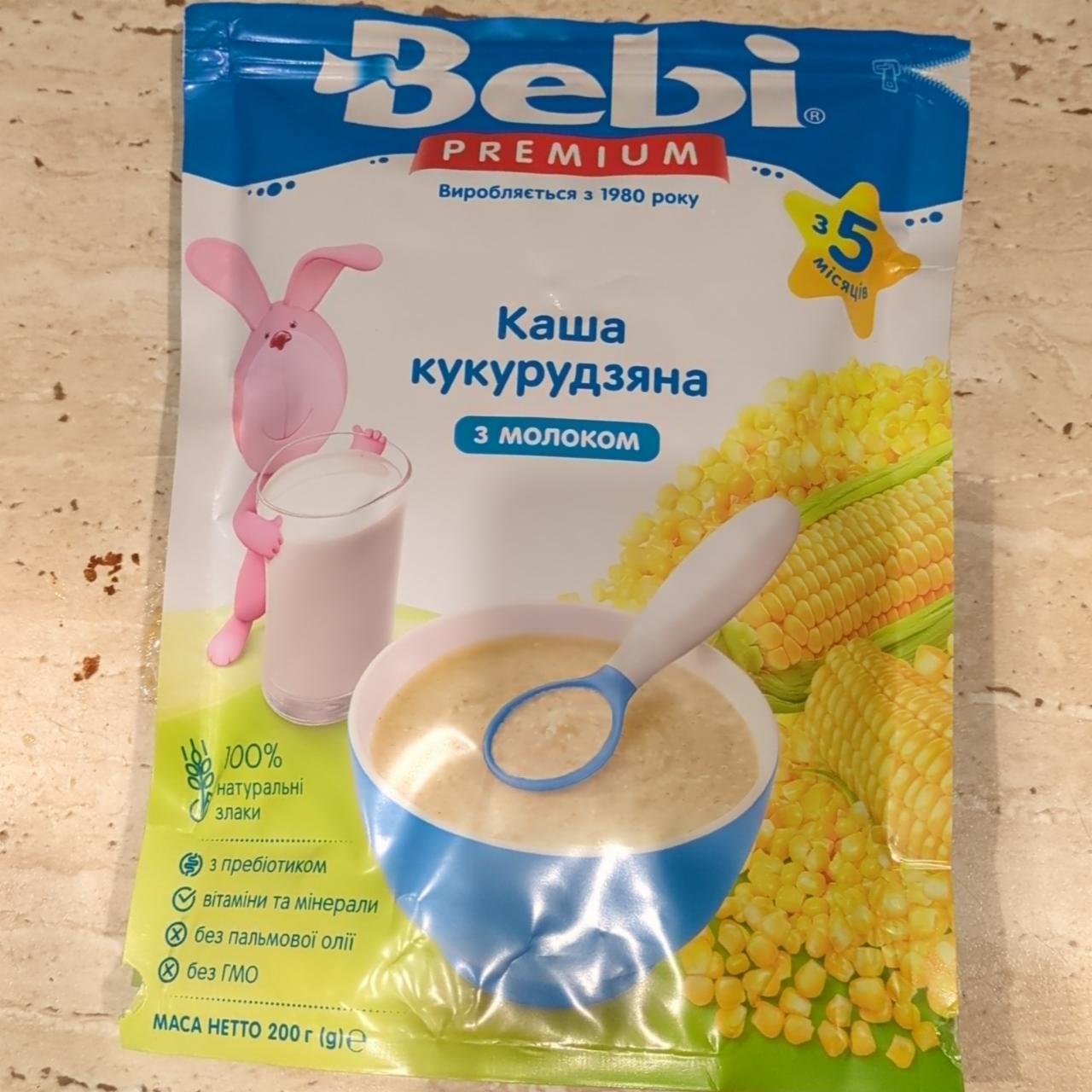 Фото - Каша кукурудзяна з молоком Bebi Premium