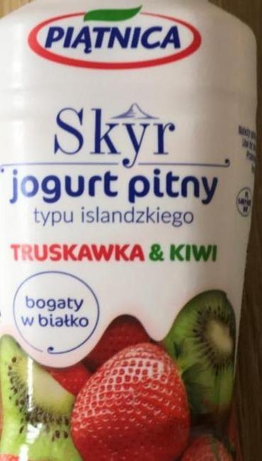 Фото - Йогурт Skyr питний ісландський полуниця та ківі Piątnica