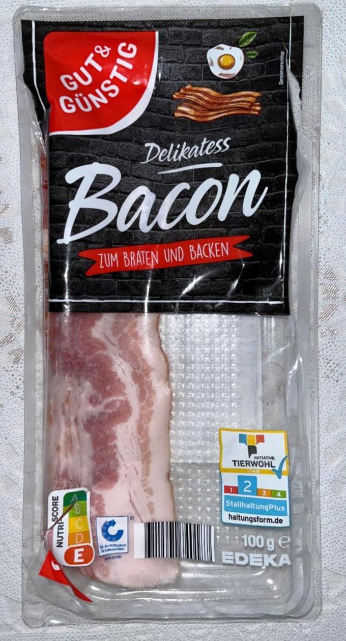 Фото - Bacon Delikatess zum braten und backen Gut & Gunstig