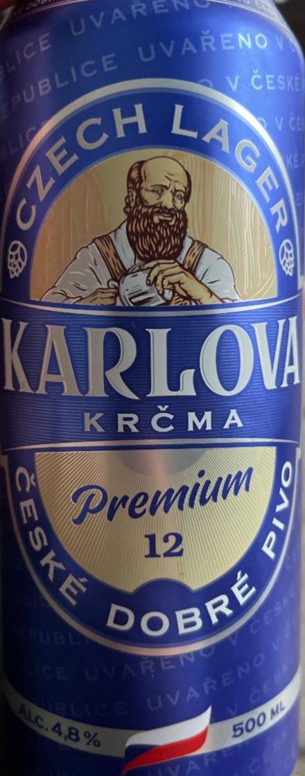 Фото - Пиво 4.8% світле 12 Premium Karlova Krčma