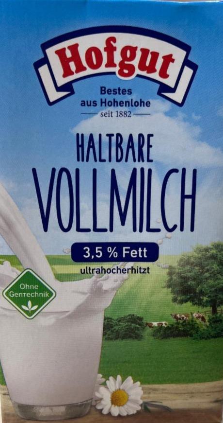 Фото - Formil Haltbare Vollmilch 3,5% Fett Hofgut