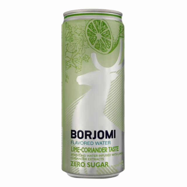 Фото - Напій безалкогольний сильногазований Lime-coriander Flavored water Borjomi