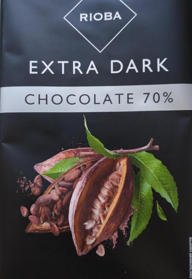 Фото - Шоколад чорний Екстра 70% Rioba