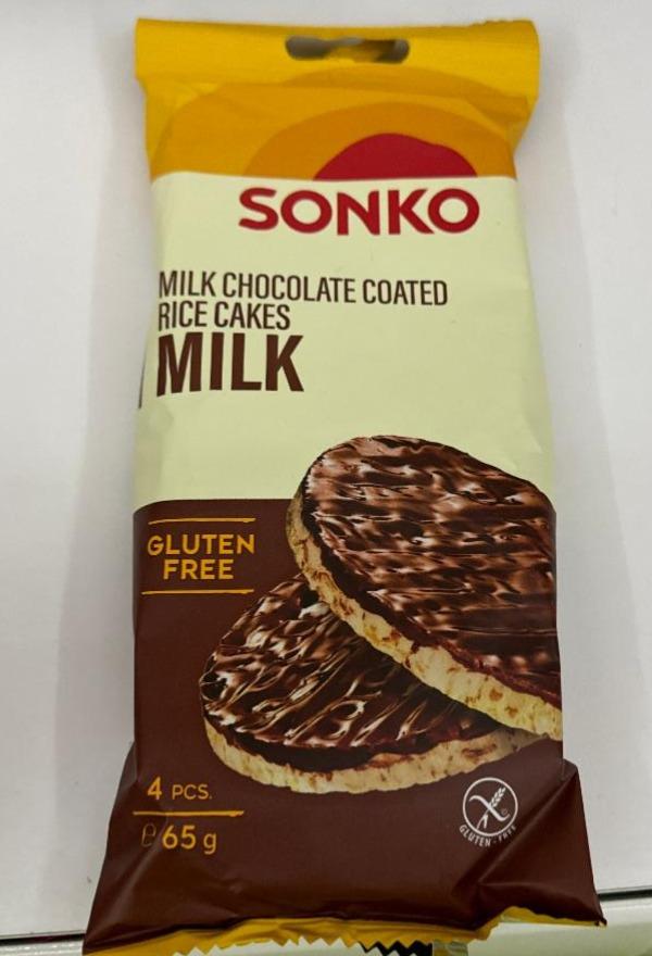 Фото - Хлібці рисові глазуровані молочним шоколадом Sonko
