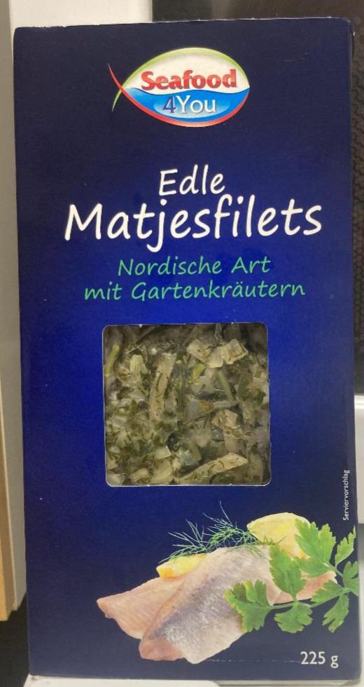 Фото - Філе оселедця Matjesfiles у скандинавському стилі з садовими травами Seafood 4You Lidl