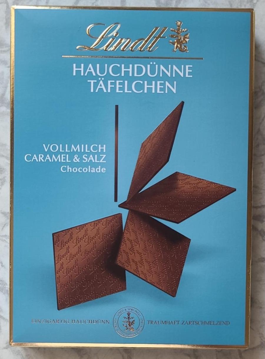 Фото - Hauchdünne täfelchen vollmilch caramel salz schokolade Lindt