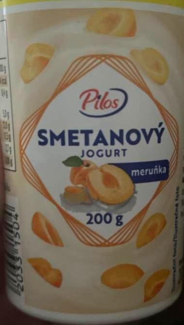 Фото - Йогурт вершковий зі смаком персика Smetanovy Jogurt Pilos