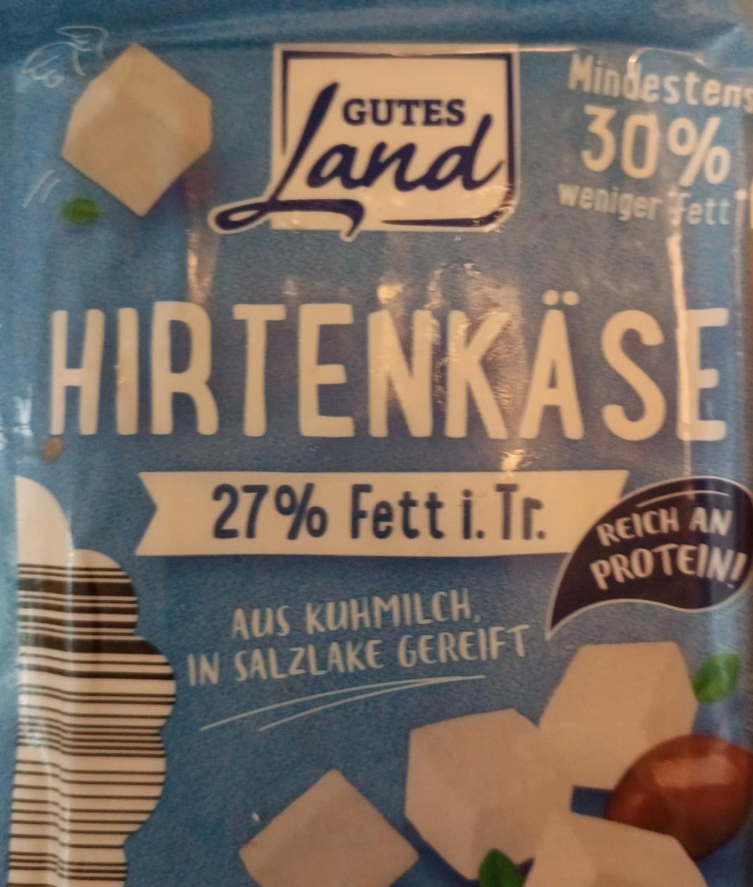 Фото - Hrtenkäse 27% Fett i.Tr Gutes Land