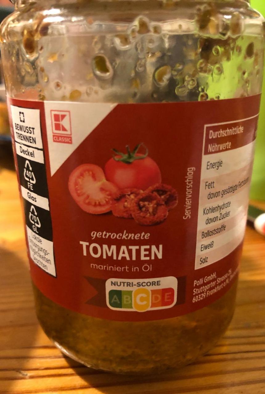Фото - Томати в'ялені консервовані Getrocknete Tomaten K-Classic