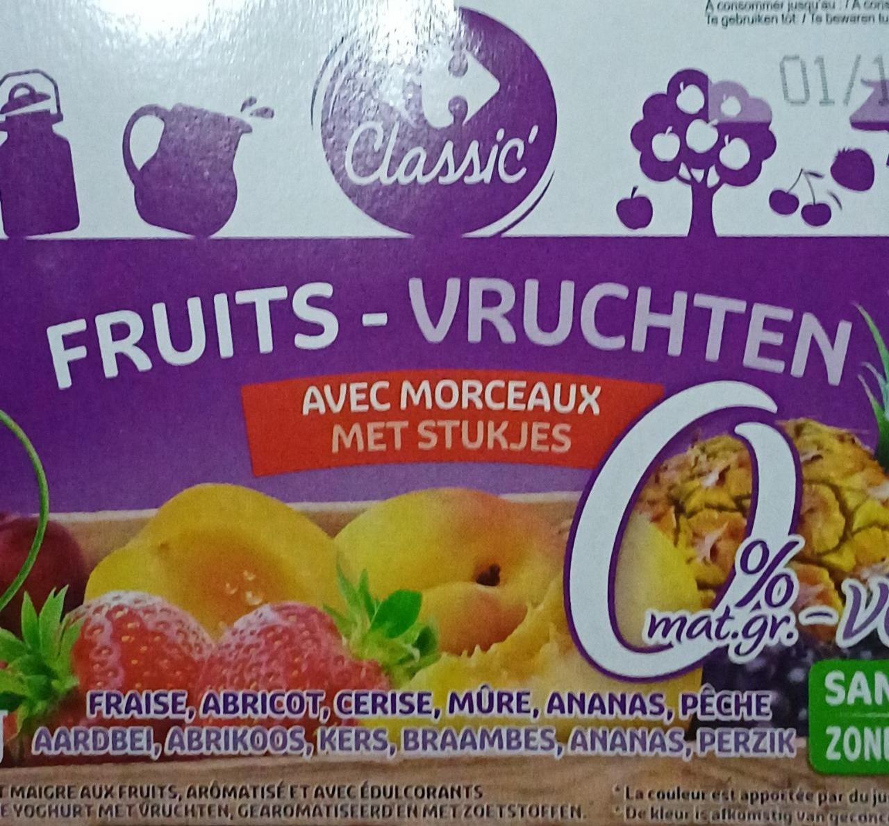 Фото - Yaourt au fruits avec morceaux Carrefour