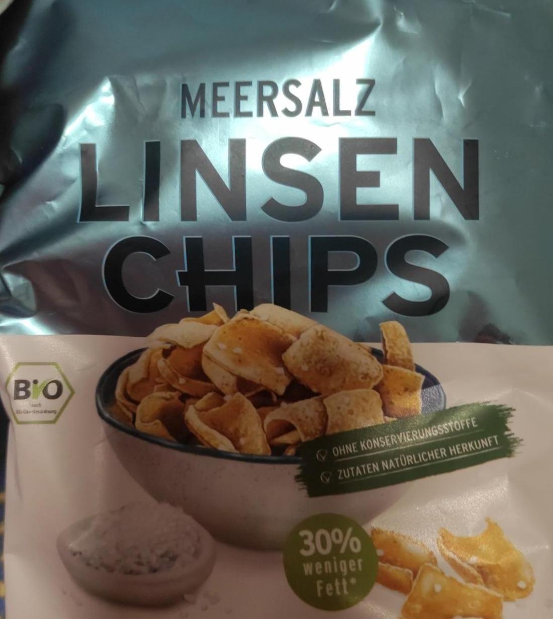 Фото - Чіпси з сочевиці з морською сіллю Linsen chips Heimatgut
